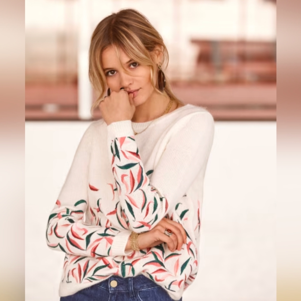 Sezane Tonila Sweater, Ecru, XS